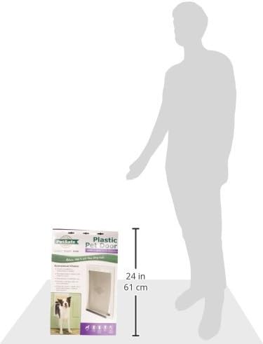 PetSaf Plasti Pe Doo Give You Pe Eas Outdoo Acces Durabl Plasti Fram Paintabl Whit Fram t Matc Hom Deco Snap-O Closin Pane fo Safet Simpl DI Installatio Large