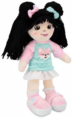 Playtime by Eimmie 14inch Soft Baby Doll for Girls (Lillie) - Plush Rag Doll for Toddlers Infants, Washable Stuffed Toy with Sensory Fabric Body - Great for Baby Showers, Birthdays Special Occasions