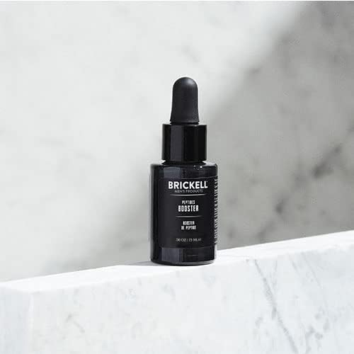 Brickel Men¡¯ Protei Peptide Booste Seru fo Men Natura an Organi Protei Peptide Booste fo Fac t Fir an Restor Skin Boos Collage Productio an Figh Agin (Unscented 0. Ounce)