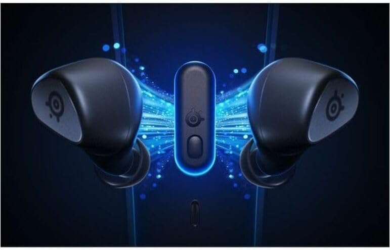 Arctis GameBuds for PlayStation/PC/Switch/Mobile ¡ª 2.4GHz + Bluetooth 5.3 Earbuds ¡ª Active Noise Cancelling ¡ª Mobile App Sound Presets ¡ª Water Resistant IP55 ¡ª 40H Battery with Qi Charging Case