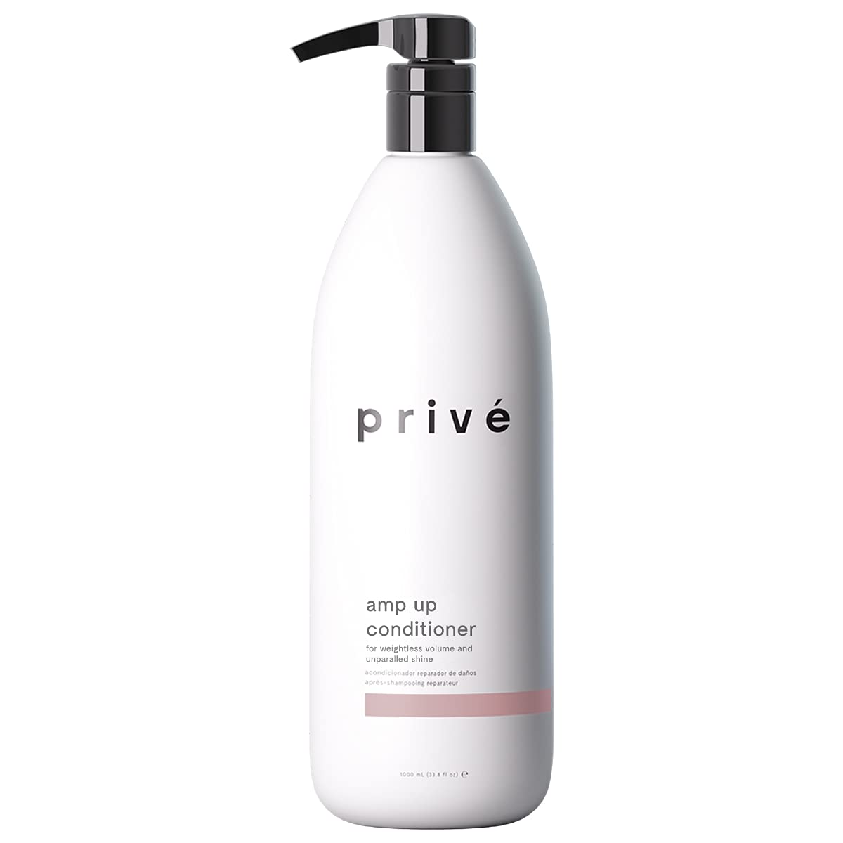 Priv¨¦ Amp Up Volumizing Conditioner for Fine Hair - Sulfate Free Hair Conditioner for Men Women - Vegan Color-Safe Formula with Bamboo, Green Tea Acai - Provides Weightless Moisture (33.8 oz)