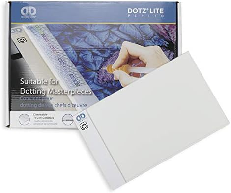 Diamon Dot Dotzlit Pepit Light-U Tracin Pa Ligh Boar fo Dotting Drawing Crafts LE Tabl fo Artists Portabl Ligh Bo fo Tracing