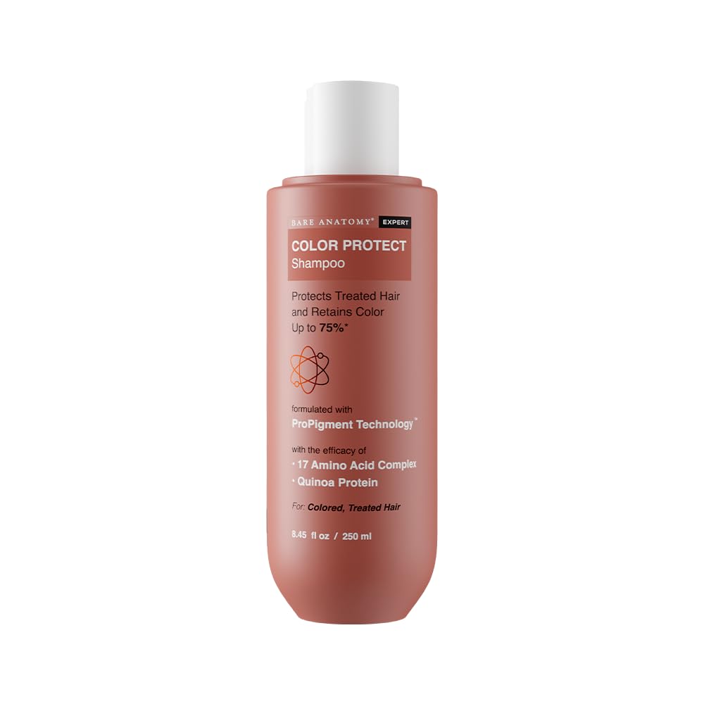 Bare Anatomy Hair Colour Protect Shampoo | Retains Colour Upto 8 Weeks | Repairs Damage With Amino Acid & Quinoa Protein | Sulphate & Paraben Free | For Dry & Frizzy Coloured Hair 8.8 Floz