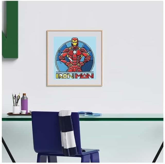 Diamon Dot Iro Ma Armour Marve Diamon Paintin Kit fo Adult Diamon Ar Kit Relaxin Creativ Craf Ki wit Dot Gem 12.6inchx12.6inch