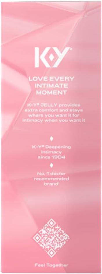 K-Y Jelly Classic Water-Based Body Friendly Formula 4 Fl Oz. Personal Lubricant for Wetter Sex for Men, Women and Couples Safe to Use with Latex Condoms (6 Pack)