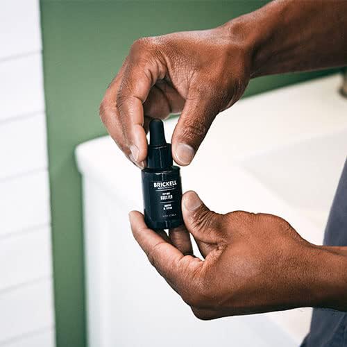 Brickel Men¡¯ Protei Peptide Booste Seru fo Men Natura an Organi Protei Peptide Booste fo Fac t Fir an Restor Skin Boos Collage Productio an Figh Agin (Unscented 0. Ounce)
