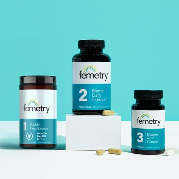 Femetry Bundle ¡ª Urinary & Bladder Support Kit: Urinary Cleanse & Flora Balance, Bladder Daily Comfort & Bladder Acid Control ¨C IC/BPS UTI Relief, Clinically Formulated by Urogynecologists