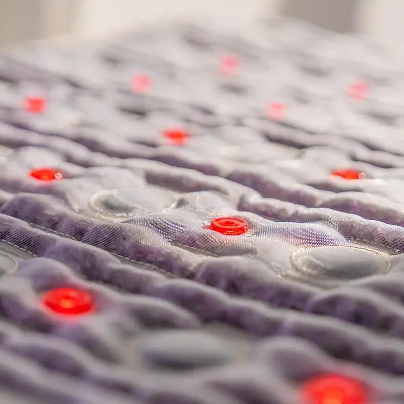 РЕМF Advanced Far Infrared Heating Pad - Professional Biomat for Pain Relief and Healing - Pulsed Electromagnetic Field Therapy - Full Body Mat with Red Lights, Amethyst, Tourmaline and Jade - 72 x 24