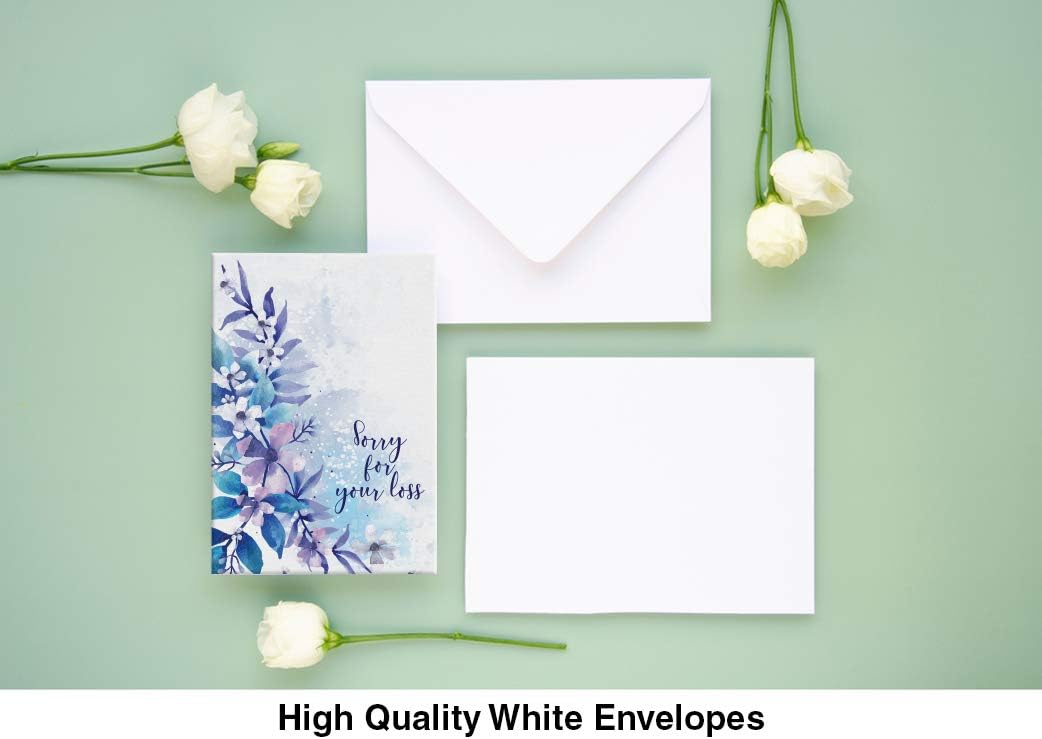 Dessi 3 Uniqu Sympath Card Wit Greeting Inside 3 Different Larg Greetin Card Wit Envelope an Matchin Sealin Stickers Include Sturd Storag Box.