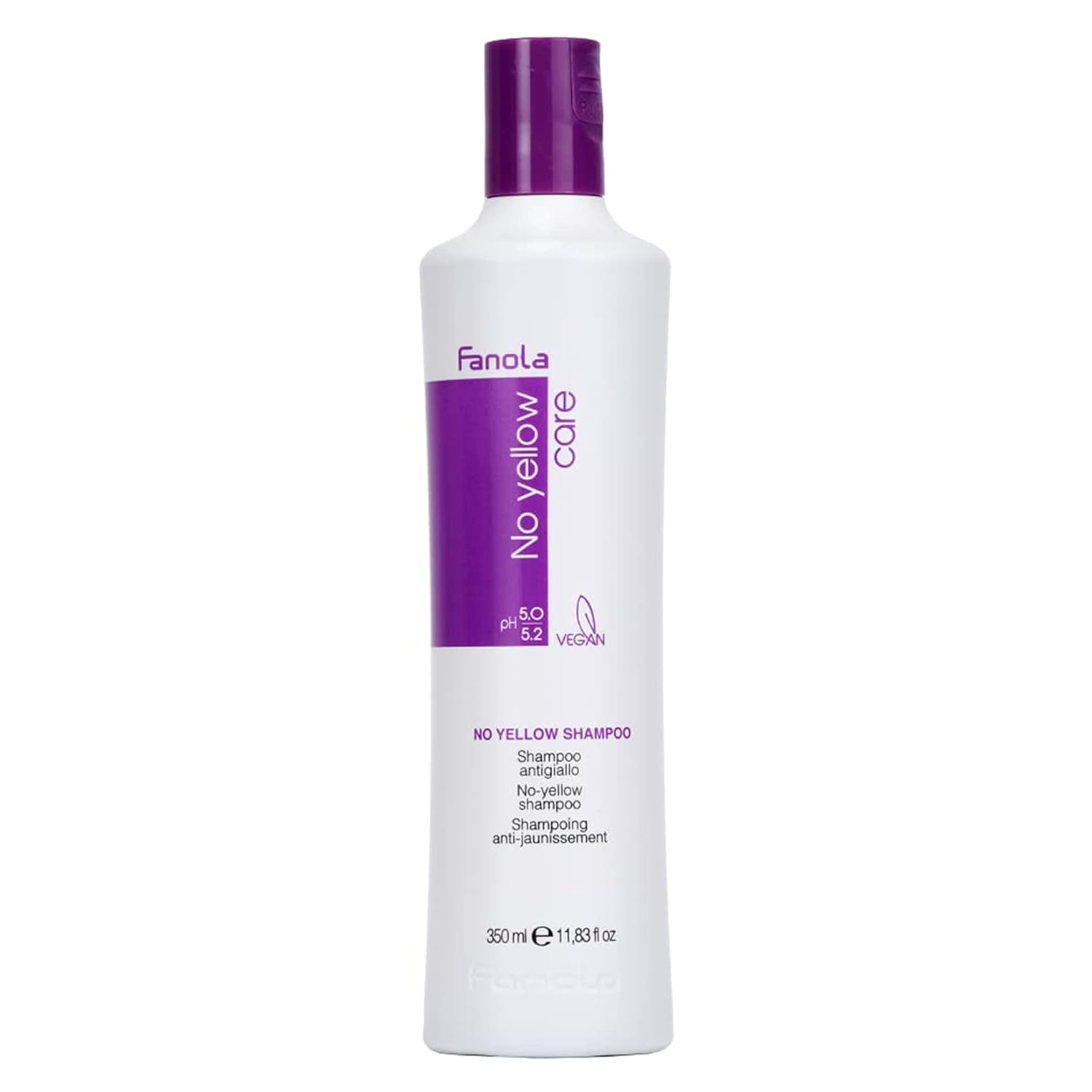 Fanol N Yello Purpl Shampo Purpl Colo Depositin Shampo fo Blondes Bleache Gre Hai Formulate wit Viole Pigmen t Remov Brass Tone fro Hai (11.8 F oz)