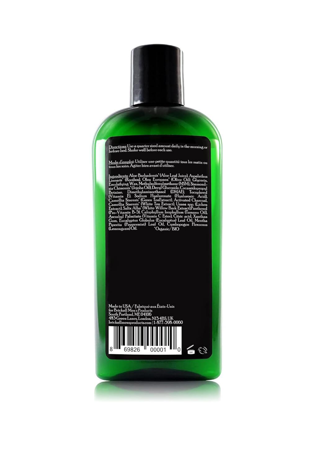 Brickel Men' Purifyin Charcoa Fac Was fo Men Natura an Organi Dail Facia Cleanser Ounce Scented