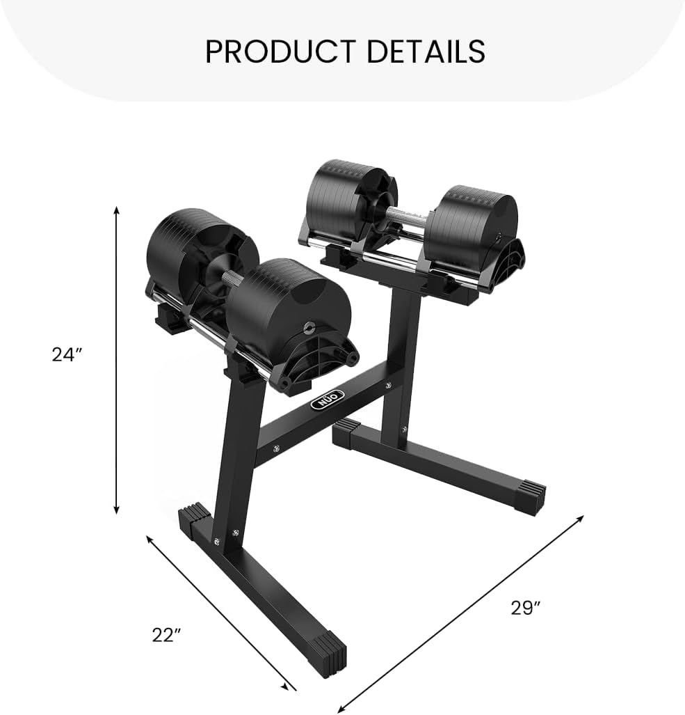 F Fine For Nuobel Adjustabl Dumbbel Rac Stan fo Nuobel Adjustabl Dumbbel Se Safe Convenient an Prevent Accidents Dumbbel Rac Only N Weight Included