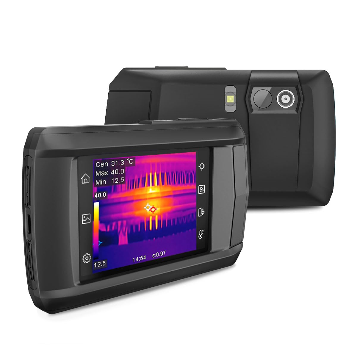 HP9 Therma Imagin Camera,3.5inc Touc Scree Therma Camer wit Visua Camera 24 24 Supe Resolution Intelligen Scen Detection 9 9 I Resolution 2 H Vide Recording -4¡ã t 662¡ãF