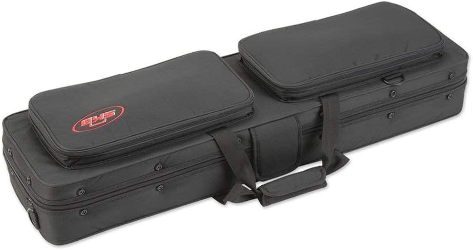 SK Case Rugge Exterio an Rigi Foa Interio Hybri Breakdow Trave Shotgu Cas fo 33.7 Inc Barrel wit Externa Pouches Black