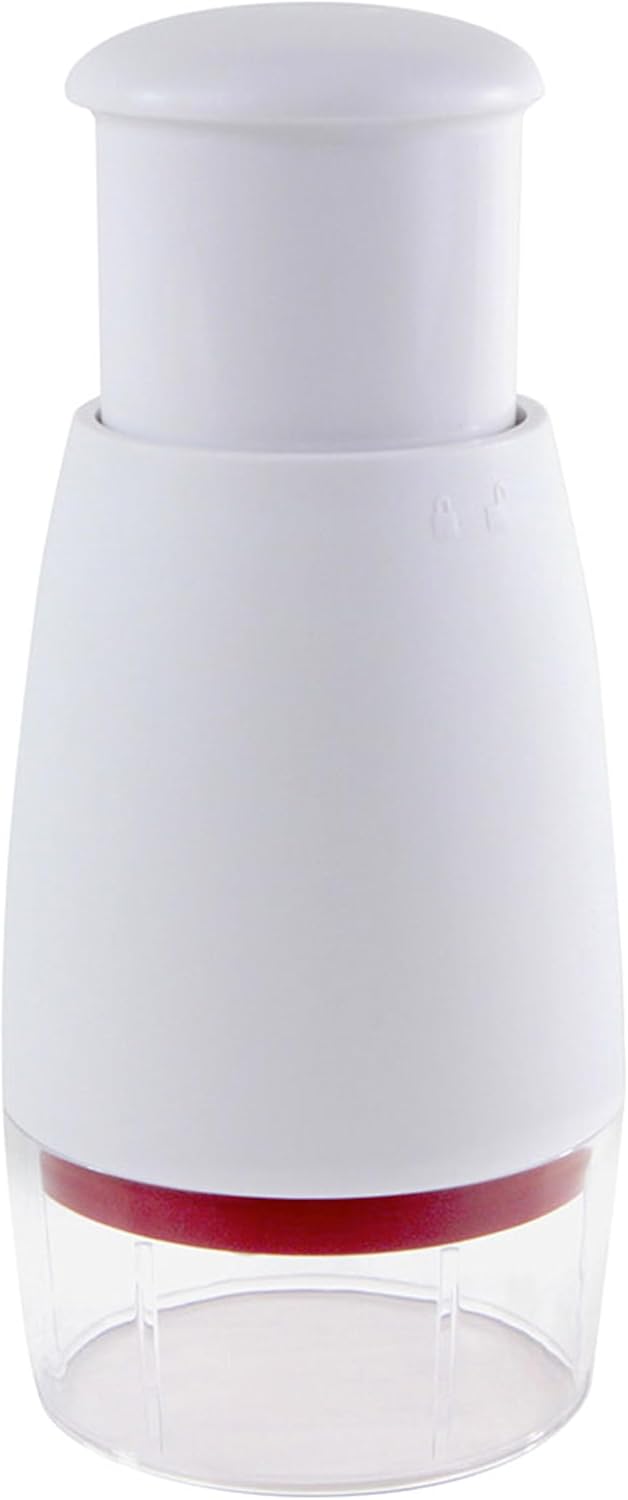 Zyliss Zick Zick Classic Food Chopper - Manual Food Chopper - Onion, Tomato & Vegetable Cutter - Stainless Steel & Dishwasher Safe Food Dicer - White, 9inch- Zick Zick 2.0
