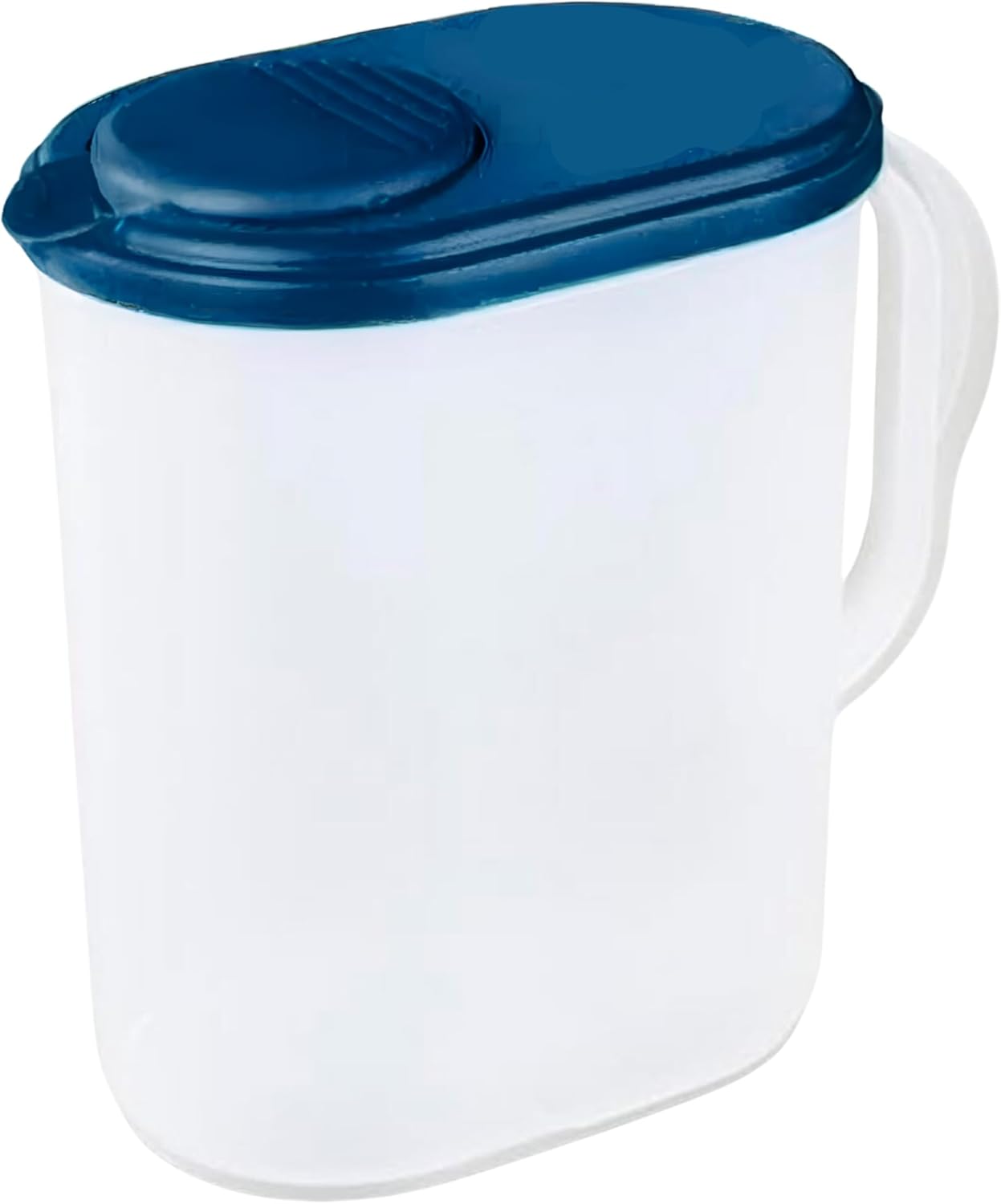 Wate Pitche wit Li Gallo Sli Heav Dut Plasti Measurin Pitche wit Se Throug Base Lea Proo Spil Proo Li w/Pivo Spou LidCover BPA-fre -Idea fo mixing storin serving