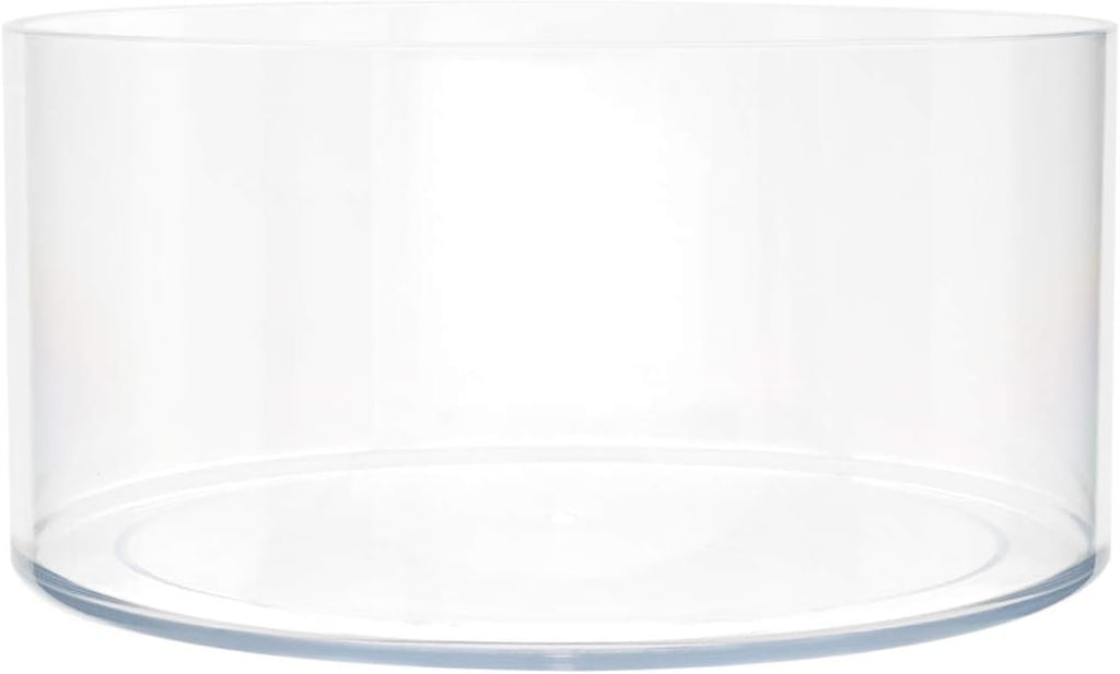 Royal Imports Flower Vase Acrylic Cylinder - Decorative Centerpiece for Home or Wedding - Non Breakable Plastic, 8inchX4inch Short Round - Clear