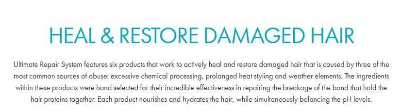 Hai Ba NY Ultimat Repai Syste Conditione 1000m /33. f oz Thi dee treatmen fo dry damage hai enriche wit Marin Keratin providin intensiv repai an hydration|Smooth an healthy