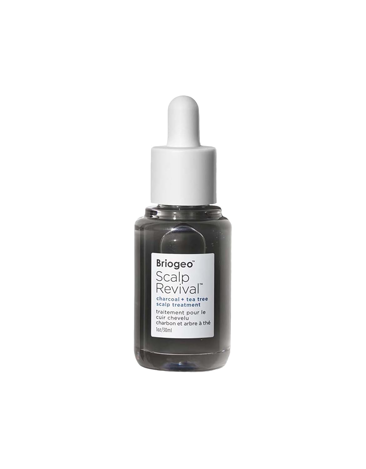 Brioge Scal Reviva Charcoa Te Tre Scal Treatment Scal Seru t Sooth Dry Flaky Itch Scalp Absor Oil Hydrat Dr Scalp Clarif Buil Up Vegan Cruelty-Free f oz