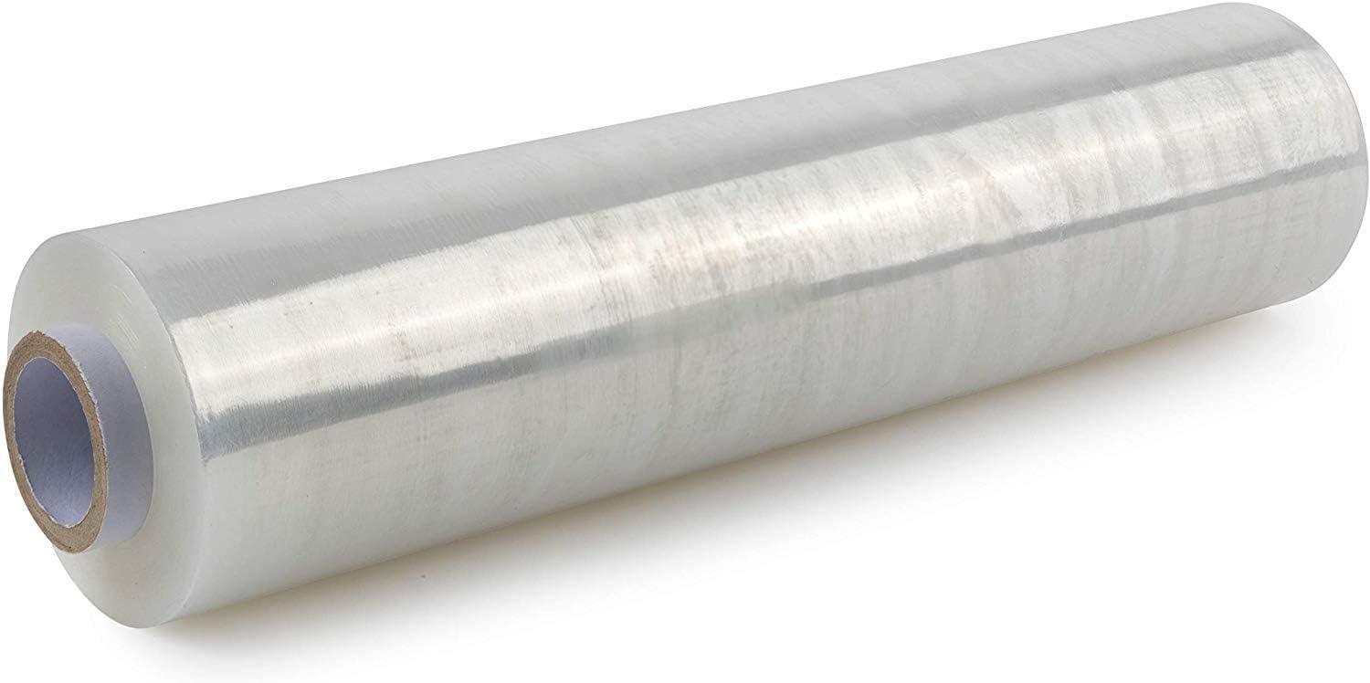 Modern Innovations 15 Inch Clear Stretch Wrap Replacement Roll (2 Refill Rolls-2000 Feet) No Handle, Shrink Wrap for Moving, Packing Supplies for Wrapping Furniture, Plastic Pallet Cling