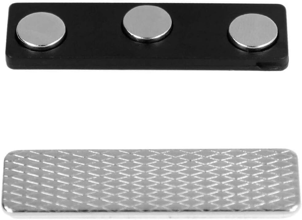 ExcelMark 60 Magnetic Name Badge Holders with 3 Premium Strength Neodymium Magnets