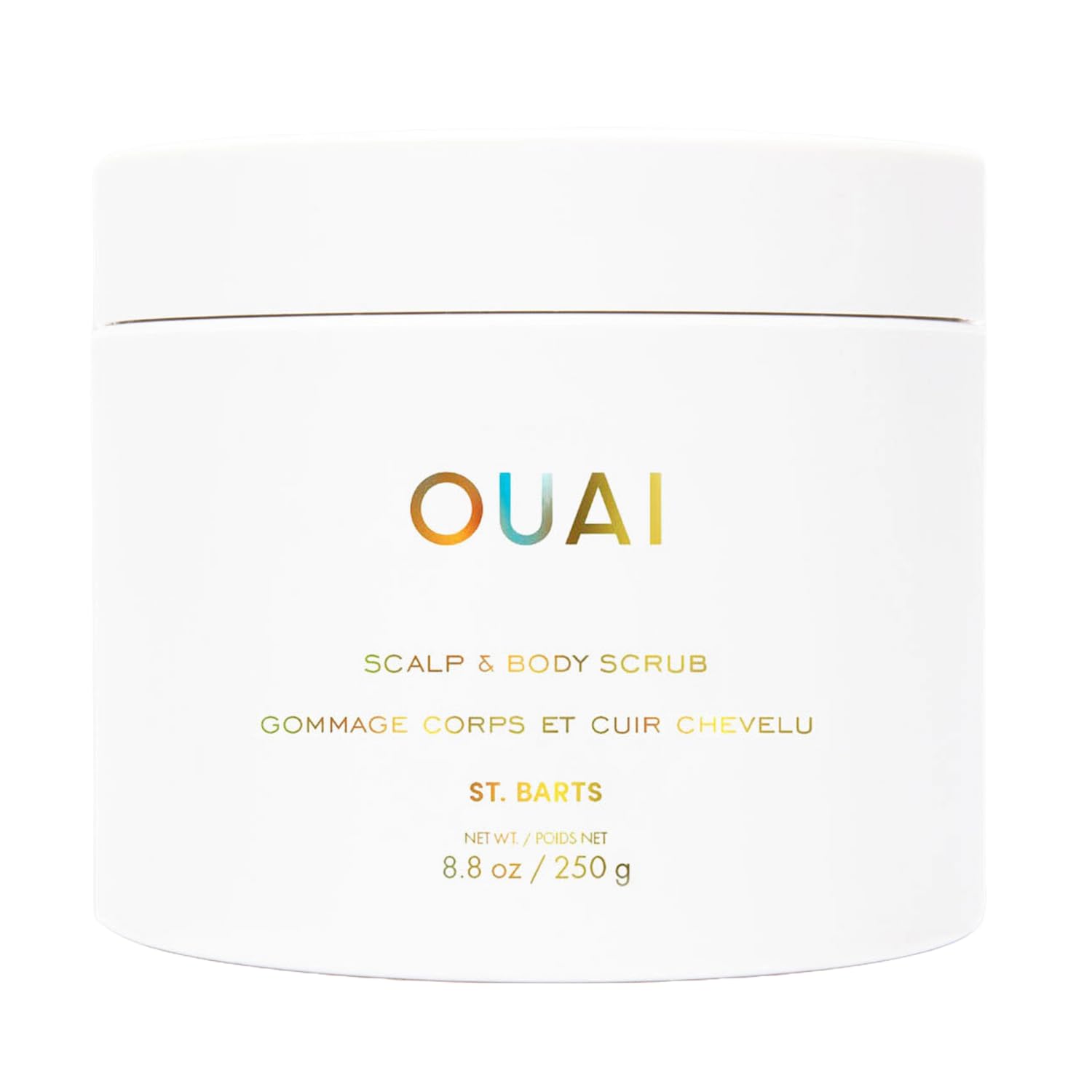 OUA Scal Bod Scrub St Bart Exfoliatin Bod Scru wit Suga Coconu Oi Blen fo Smooth Moisturize Ski Gentl Scal Exfoliato fo Removin Produc Buil U (8. Oz)