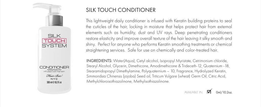 Hai Ba NY Sil Touc Syste Conditione Lightweigh Anti-Friz Kerati Conditione Treatment infuse wit Bioti an Ant Thinnin properties Idea fo al hai type 25.36o (750ml)