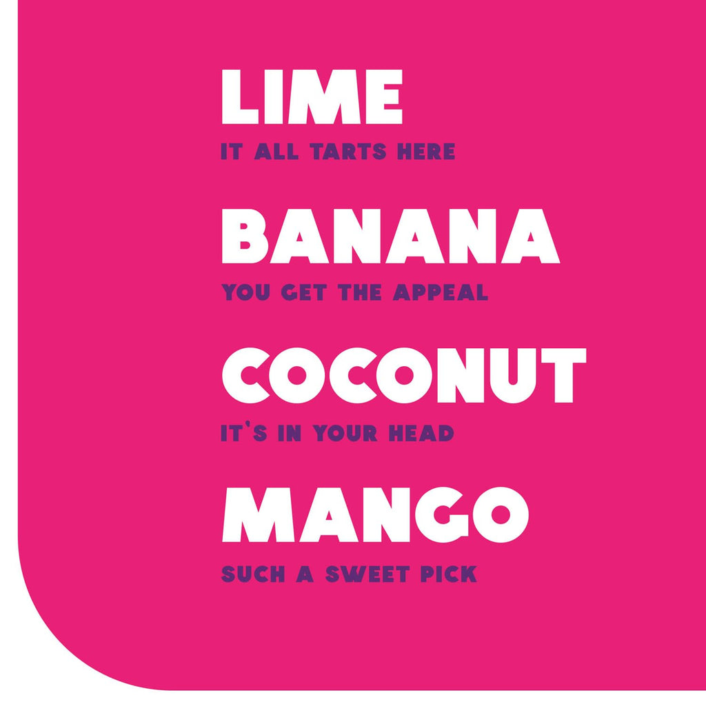 Wyler' Ligh Single t G Powde Packets Wate Drin Mix Variet Pack Lime Banana Coconut Mango Waterto Bas Flavors Suga Caffein Free On-The-Go 2 Coun (Pac 1)