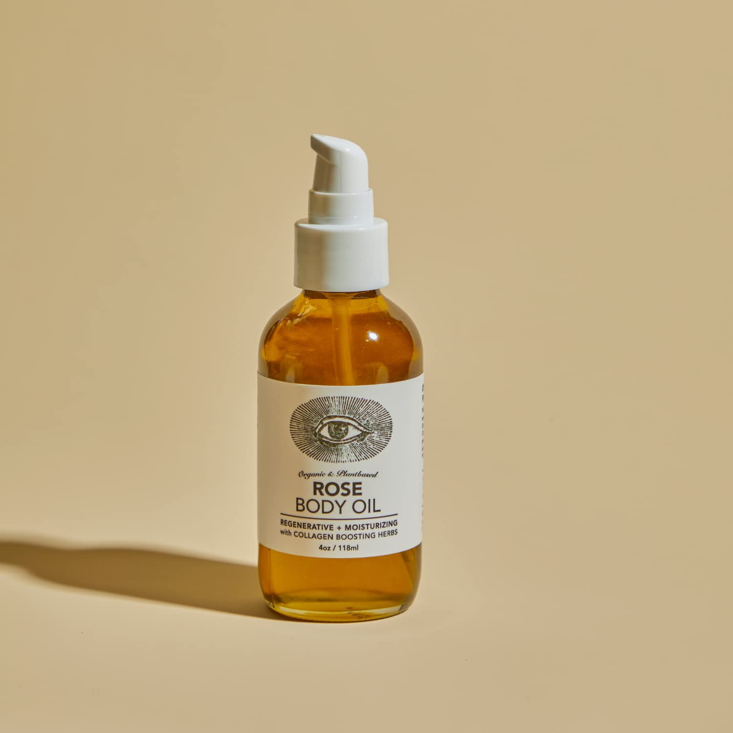 Anim Mund Apothecar Ros Bod Oi Botanicall Dens Adaptogeni Collage Formul Mad wit Organi Moring Jojob Oi fo Ski Rejuvenatio Ros Scente Hydratin (4o 118ml)