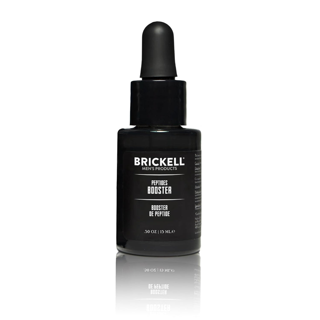 Brickel Men¡¯ Protei Peptide Booste Seru fo Men Natura an Organi Protei Peptide Booste fo Fac t Fir an Restor Skin Boos Collage Productio an Figh Agin (Unscented 0. Ounce)