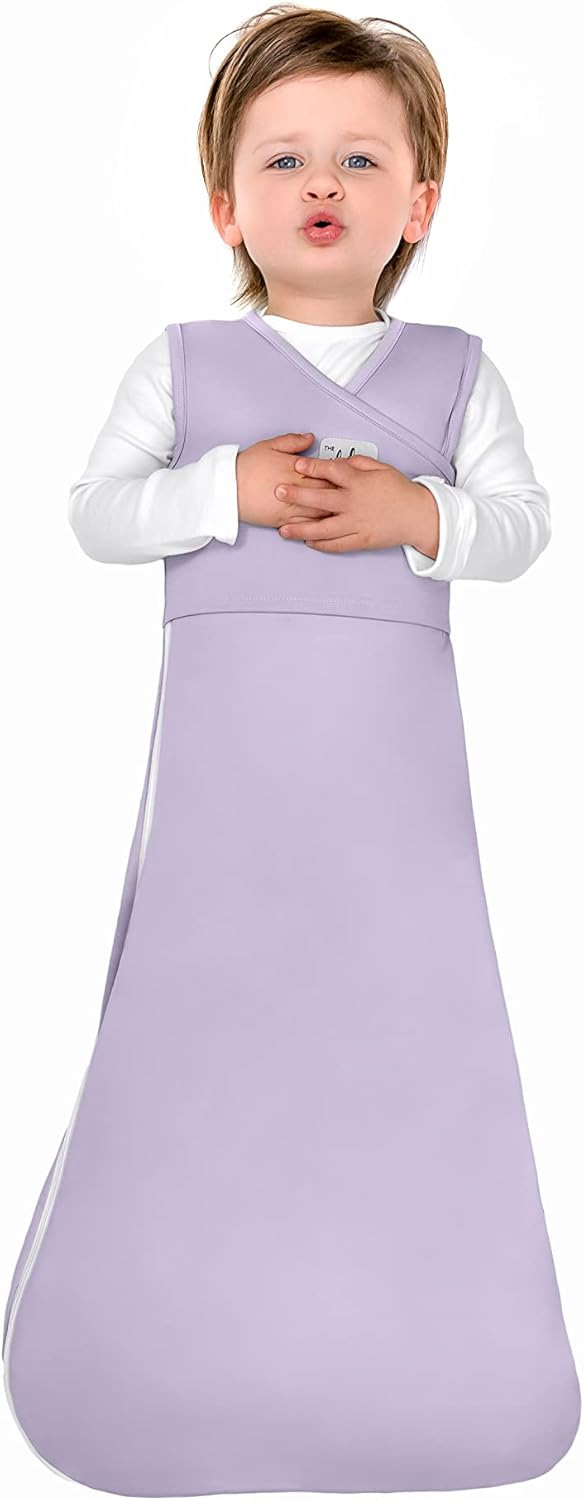 Th Olli Swaddl Alphi Slee Pouc Bab Slee Bundl 3-Wa Adjustabl Newbor Swaddl Blanke an Wearabl Slee Sac Moisture-Wicking Buttery-Sof Fabri Newbor t 1 Month (Lavender)