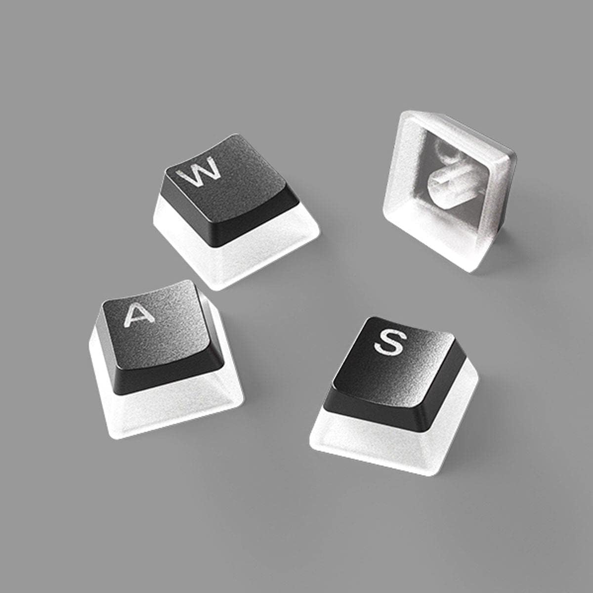 SteelSeries PRISMCAPS - Double Shot Pudding-Style Keycaps - Durable PBT Thermoplastic - Compatible with a Wide Range of Mechanical Keyboards - White