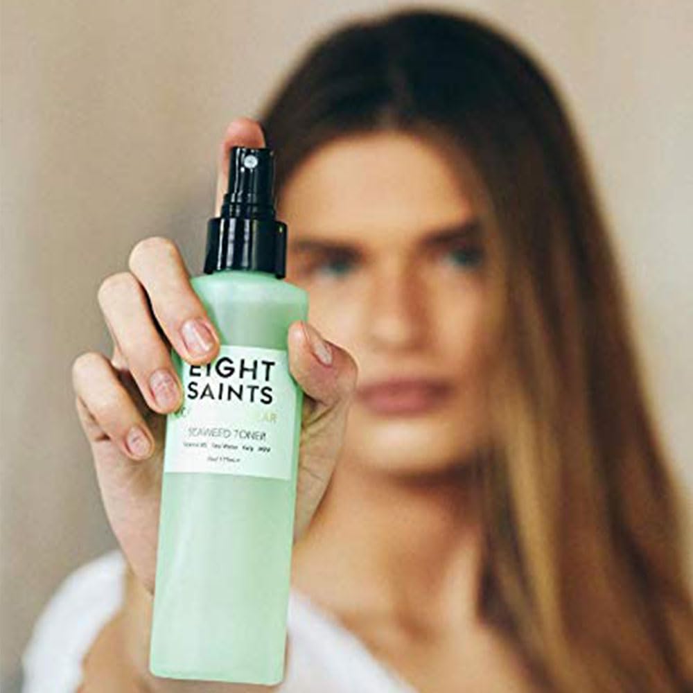 Eigh Saint Coas i Clea Seawee Ant Agin Fac Toner Natura an Organi Alcoho Fre Witc Haze Tone fo Face Minimize Larg Pore an Redness Ounces