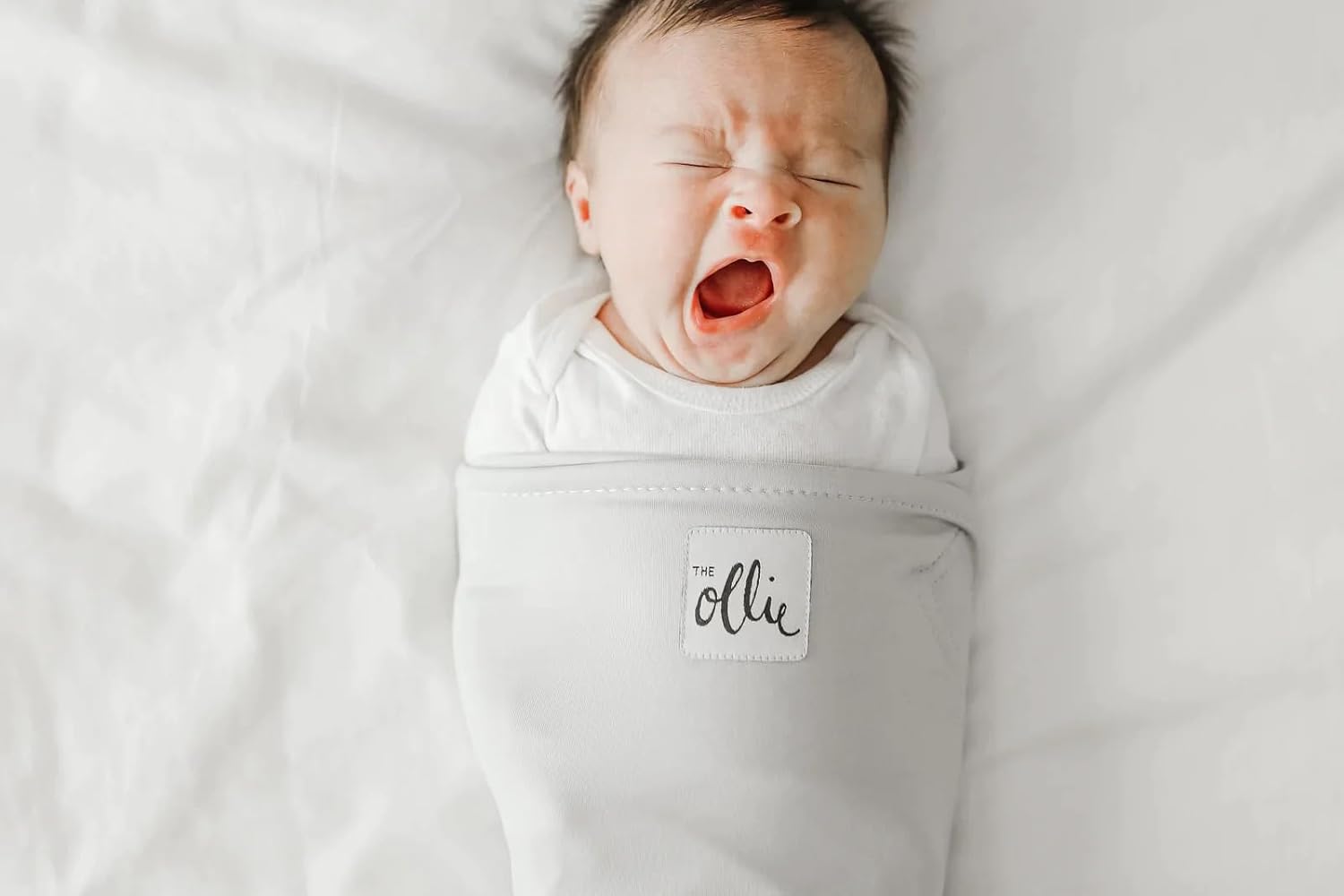 Th Olli Swaddl Bundl  Slee Swaddle fo Babie Breathable Moisture-Wickin Fabri t Preven Overheatin Soft Adjustabl Fi Idea fo Newborn (Sk Stone)
