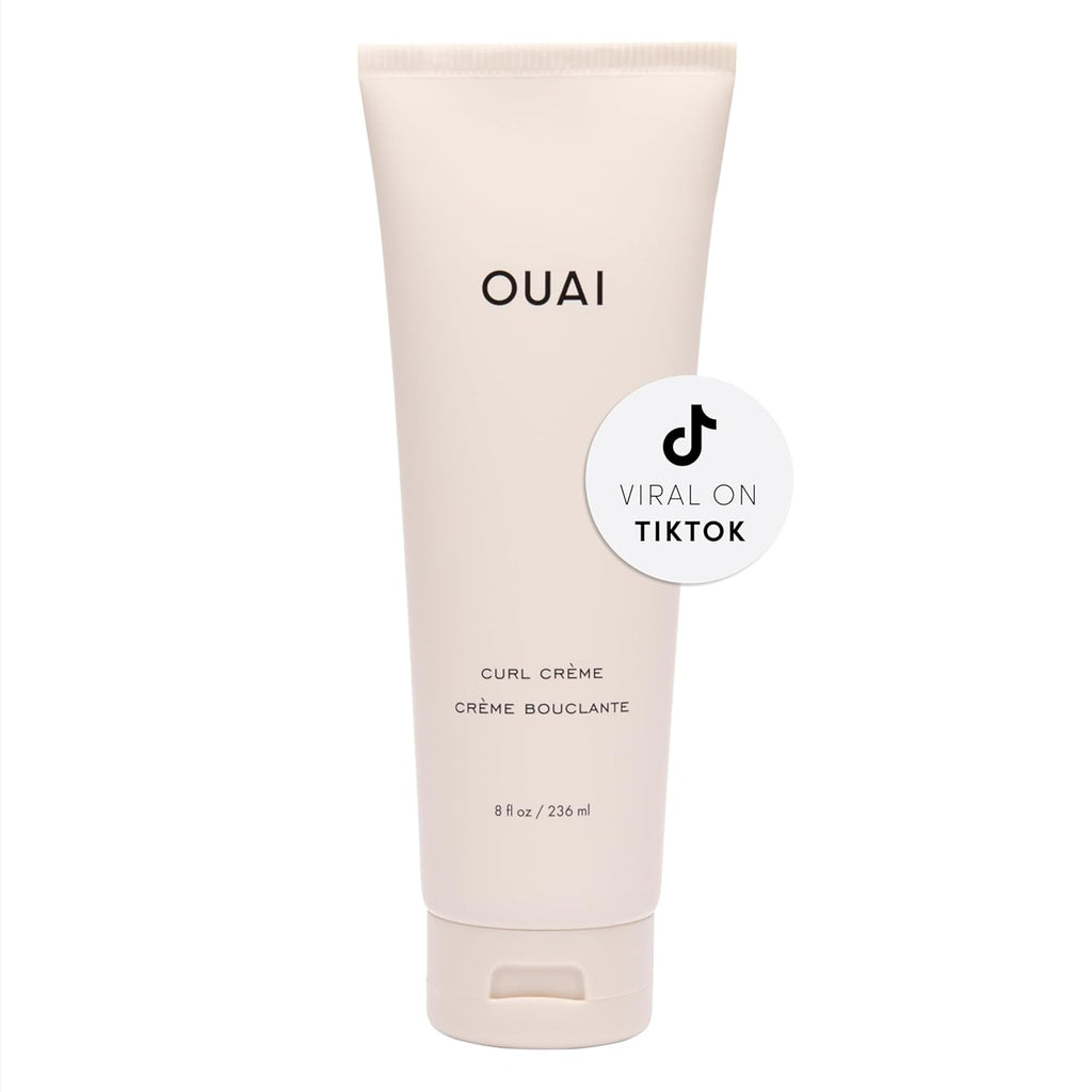 OUA Cur Crea Cur Definin Crea wit Chi Linsee Oi Enhance Definition Hydratio Shin Tame Friz Protect fro Humidit Silicone-Fre Curl Hai Product fo Wome ( oz)