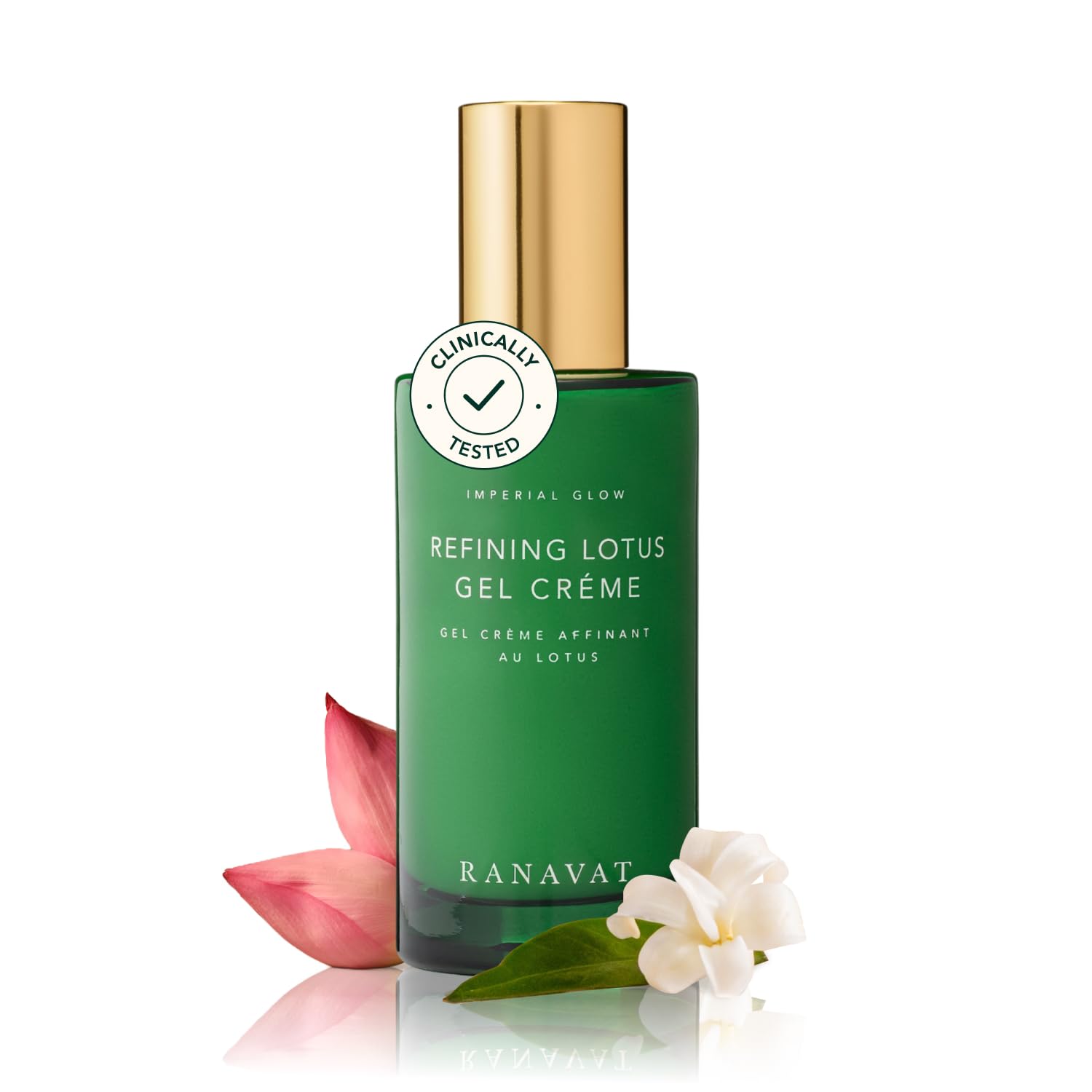 RANAVA Refinin Lotu Ge Crea Hydratin Ge Moisturize Por Minimize Improve Radianc Textur wit Hyaluroni Aci Flora Ketoacid (1. oz)
