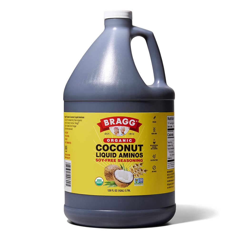 Organic Coconut Aminos, Soy-Free Seasoning - Vegan, Gluten Free, No GMO¡¯s, Kosher Certified (128 Ounce)