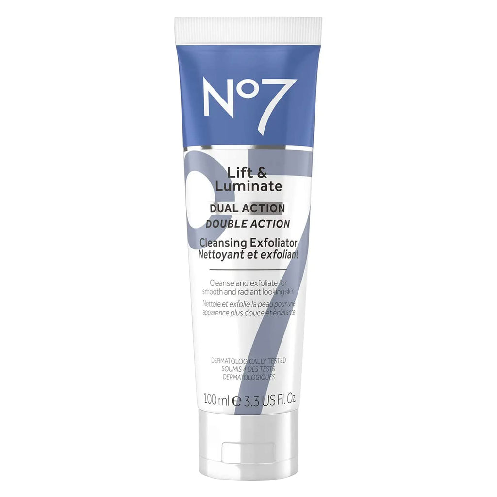 No Lif Luminat Dua Actio Cleansin Exfoliatin Fac Was Gentl Fac Exfoliato wit Vitami C B Dee Por Cleanse fo Dul Uneve Ski Ton (3. F Oz)