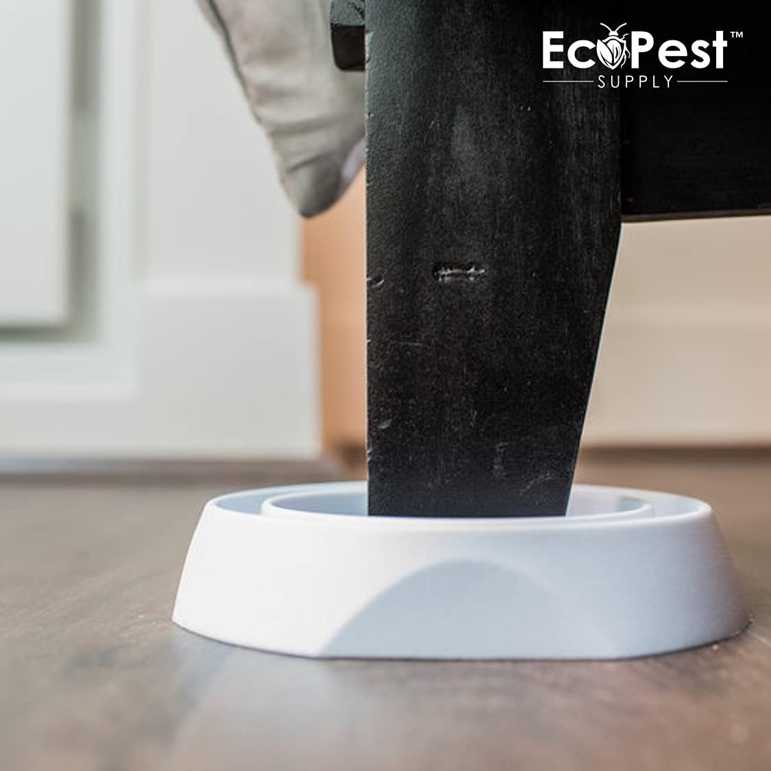 Bed Bug Interceptors ¨C 4 Pack | Bed Bug Blocker (Pro) Interceptor Traps (White) | Insect Trap, Monitor, and Detector for Bed Legs