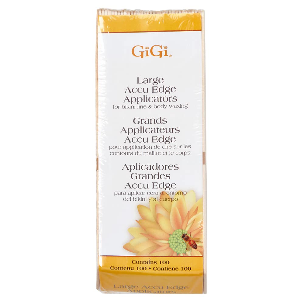 GiGi Wax Sticks for Hair Removal ¨C Petite, Wax Applicator Sticks, Wooden Waxing Stick for Eyebrow, Chin Facial Waxing, 100 ct