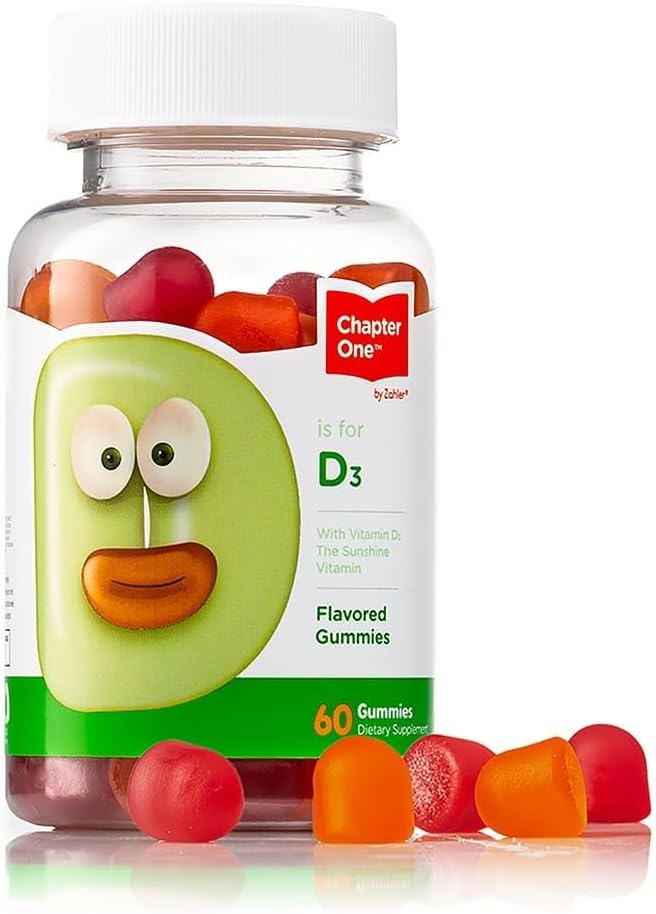 Zahle Chapte On Vitami D 100 I Gummie fo Kid Adult (6 Count Certifie Kosher Mad i USA