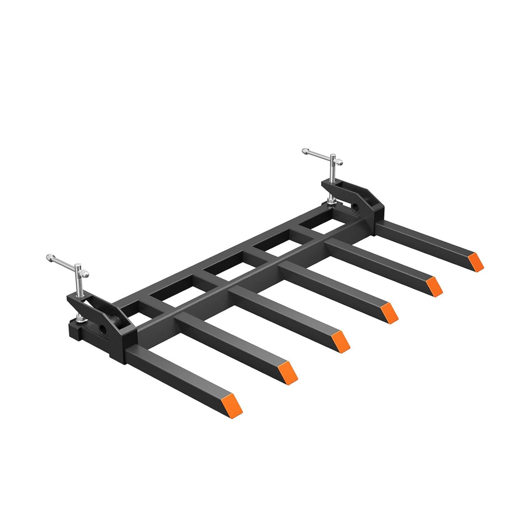 Clam o Tracto Bucke Fork t 6 i Bucket 400 LB Capacit Heav Dut Clam o Palle Fork Debri Fork fo Ski Stee Loade Tracto Attachmentsy