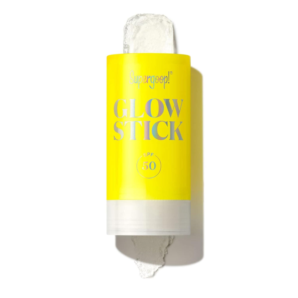 Supergoop Glo Stick . o SP 5 PA+++ Dr Oi Sunscree Stic fo Fac Bod Brighten Hydrate fo Health Glo Mess-Free Travel-Friendl SPF
