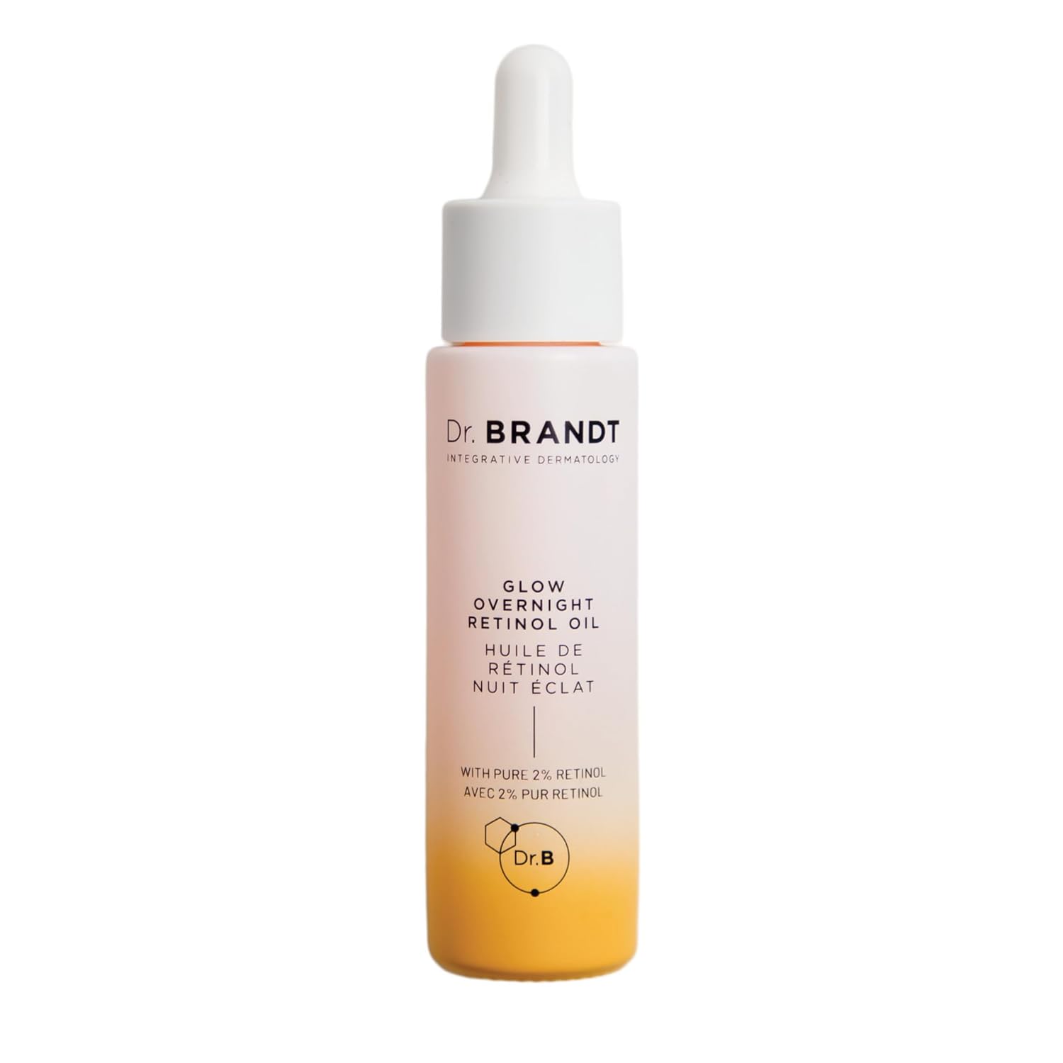 Dr. Brandt Bright This Way Glow Overnight Retinol Oil - Pure 2% Retinol Improves Wrinkles, Lines Skin Texture - 1 fl oz