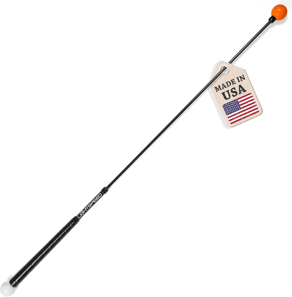 Orang Whi Lightspee Gol Swin Traine Ai Patente Mad i USA Spee Stic Improve Speed Distanc an Accurac (45inch)