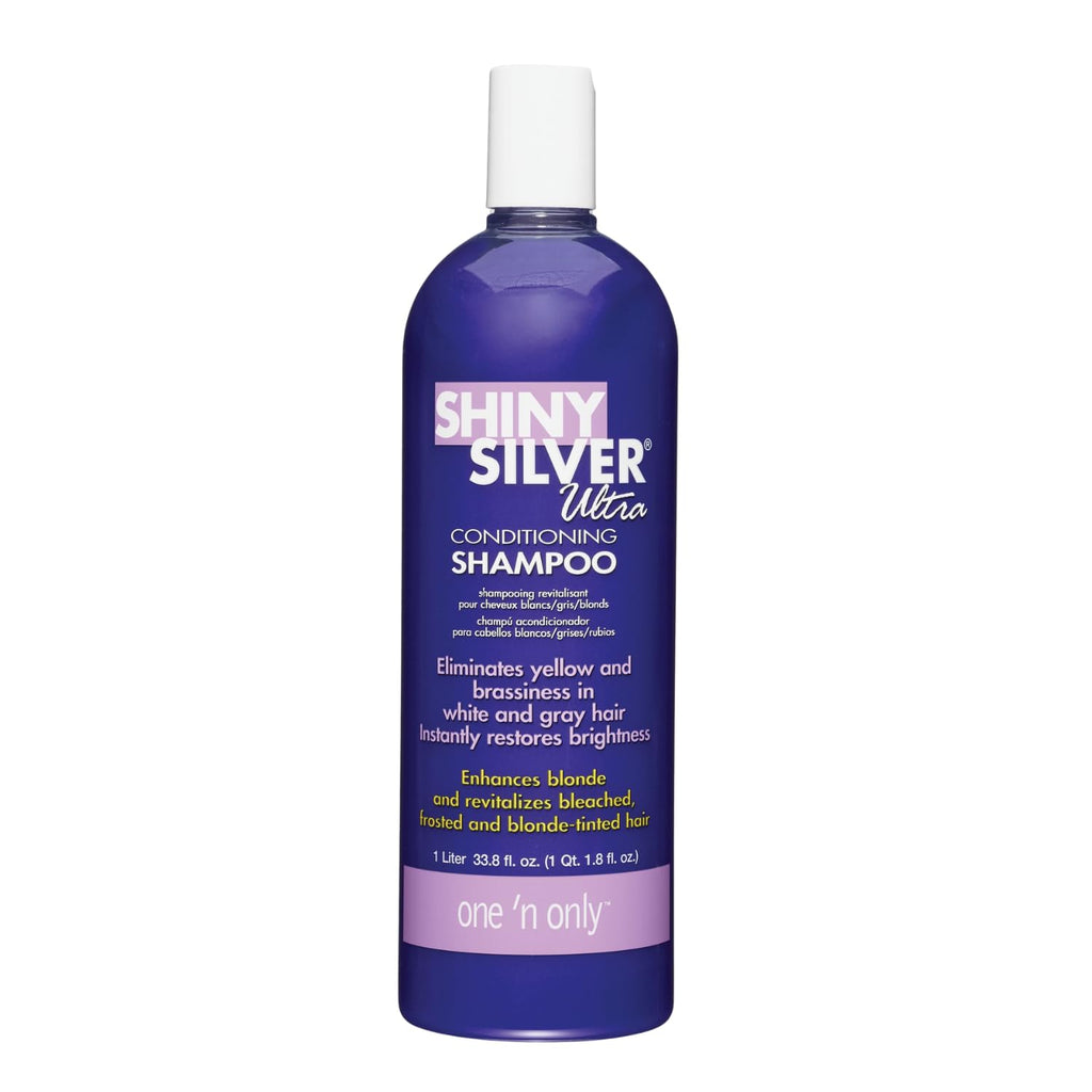 On ' Onl Shin Silve Purpl Shampo Arga Oi Tonin Hai Shampo fo Blonde Gray Whit Highlighte Hai Moisturizes Brighten Reduce Brassines ( Liter)