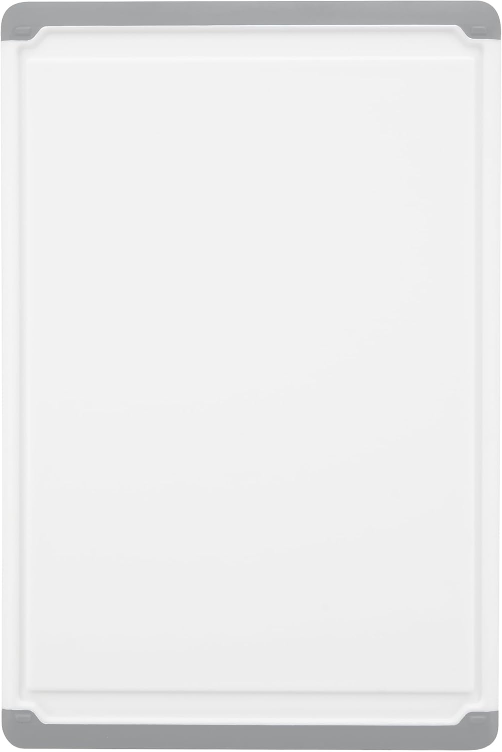 Large Cutting Boards for Kitchen - Dishwasher Safe Non-Slip Cutting Boards with Juice Grooves, Easy Grip Handles - Large and Thick Chopping Board (Grey)