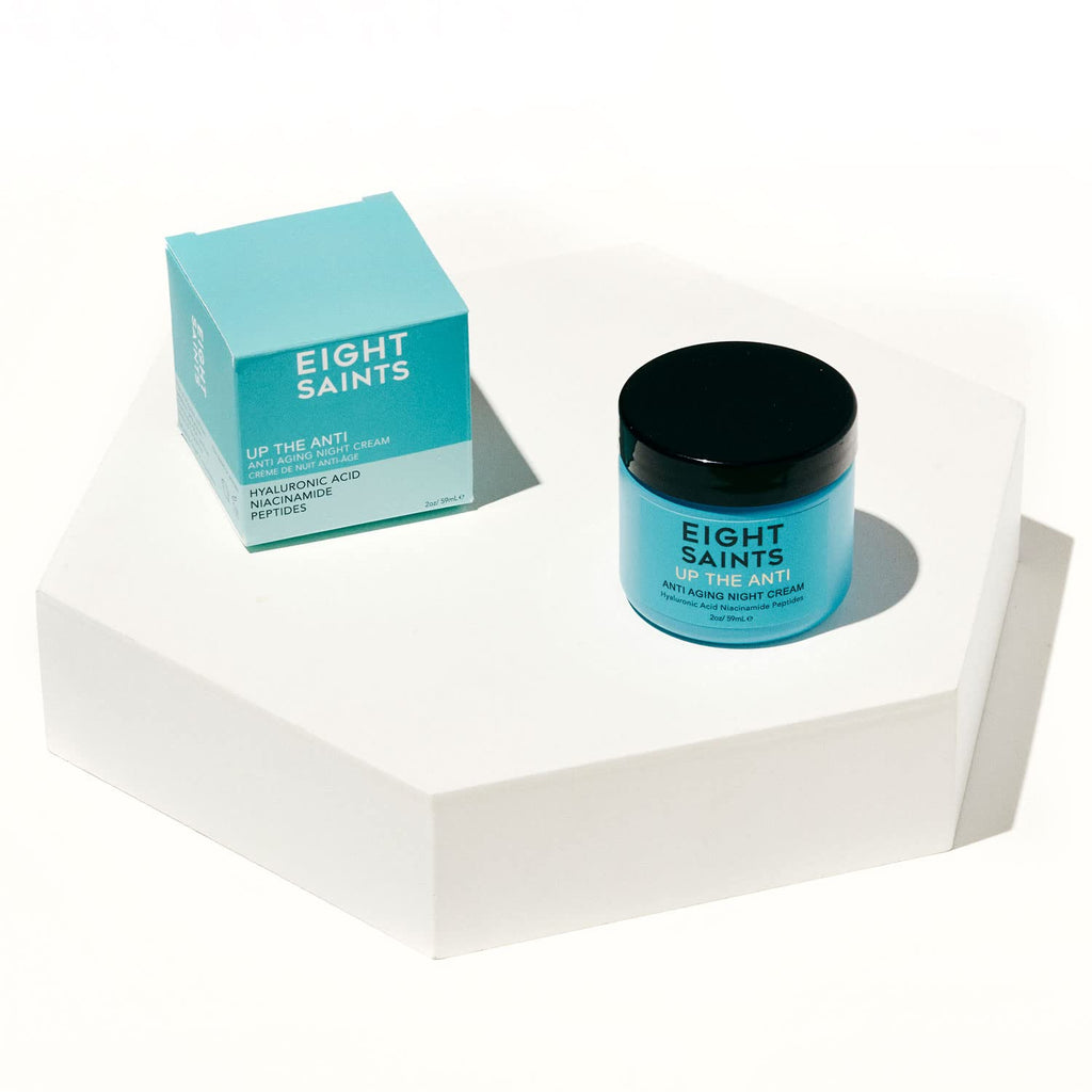 Eigh Saint Ski Car U th Ant Nigh Crea Fac Moisturize t Reduc Fin Line an Wrinkles Natura an Organi Ant Agin Crea Fo Fac Nec wit Niacinamid an Hyaluroni Acid Ounces
