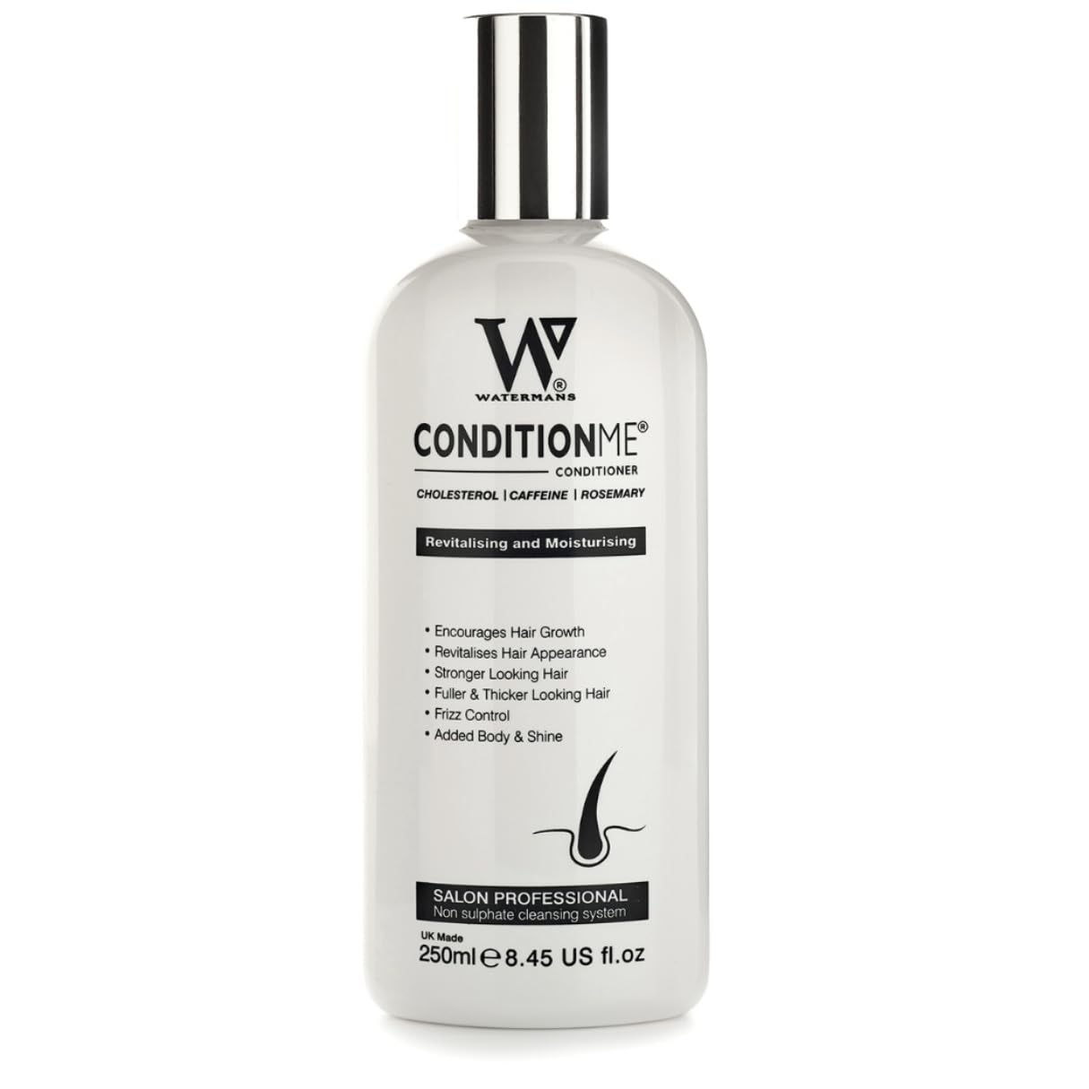 Waterman Hai Growt Repai Conditioner Boost Hai Growt Improve Density Bioti Niacinamid Infuse fo Thicker Healthie Hair Dee Hydration Anti-Friz Breakag Defense Sulfate-Free