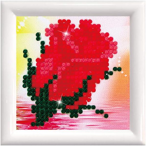 DIAMON DOT Blis Bu Ki wit Fram Flowe Diamon Paintin Kit fo Adult Diamon Ar Kit Relaxin Creativ Craf Ki wit Dot Gem 3inchx3inch